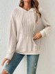 Women's Drawstring Long Sleeve Hoodies Pocket Front Casual Sweatshirt Tops